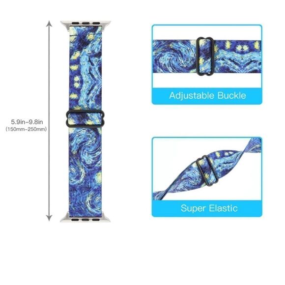 Starry Night Stretchy Loop Band for Apple Watch - Picture 2 of 3